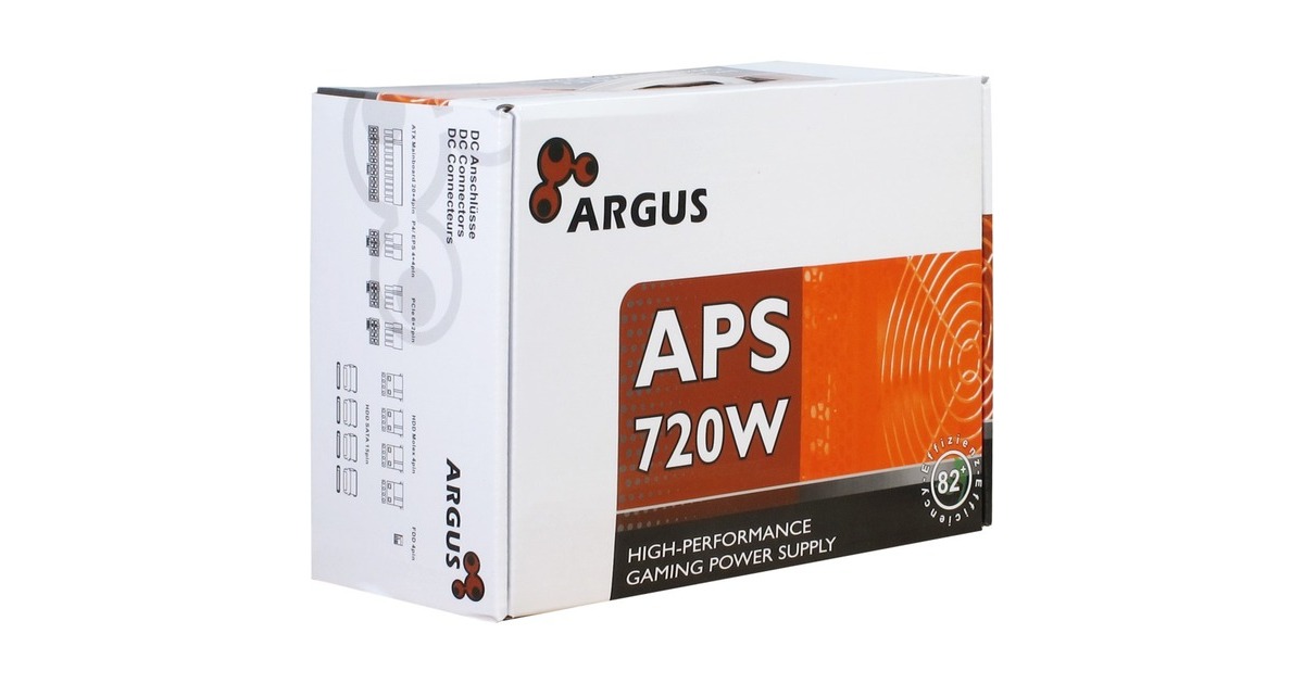 Inter-TechArgus APS-720 720 watt voeding   (Zwart, 2x PCIe)
