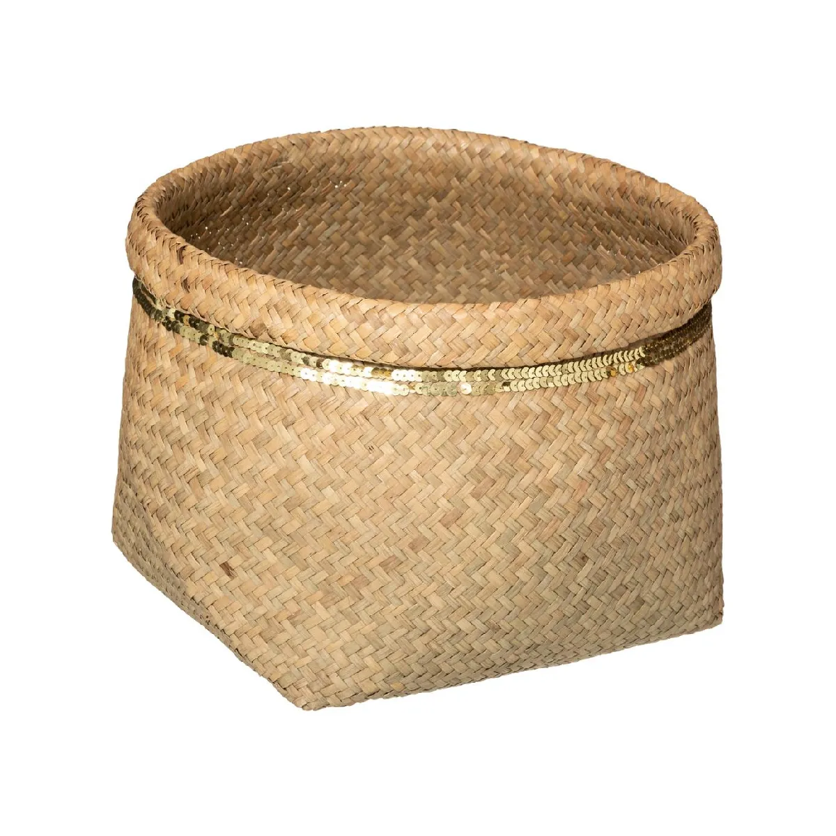 Atmosphera, Createur D'Interieur Panier Sequins Atmosphera - Beige