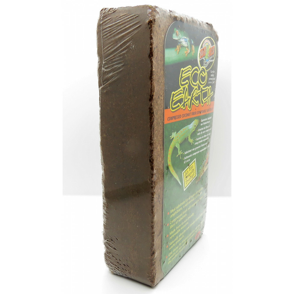 Fibre de coco compressé 7-8 litres poids 650 g pour reptiles