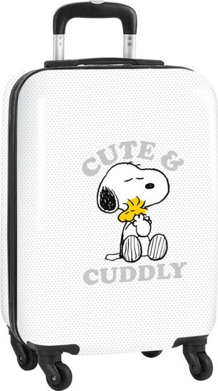 Snoopy - Friends Forever - Trolley - Wit - ABS Hardcase - 55 x 34 x 20 cm