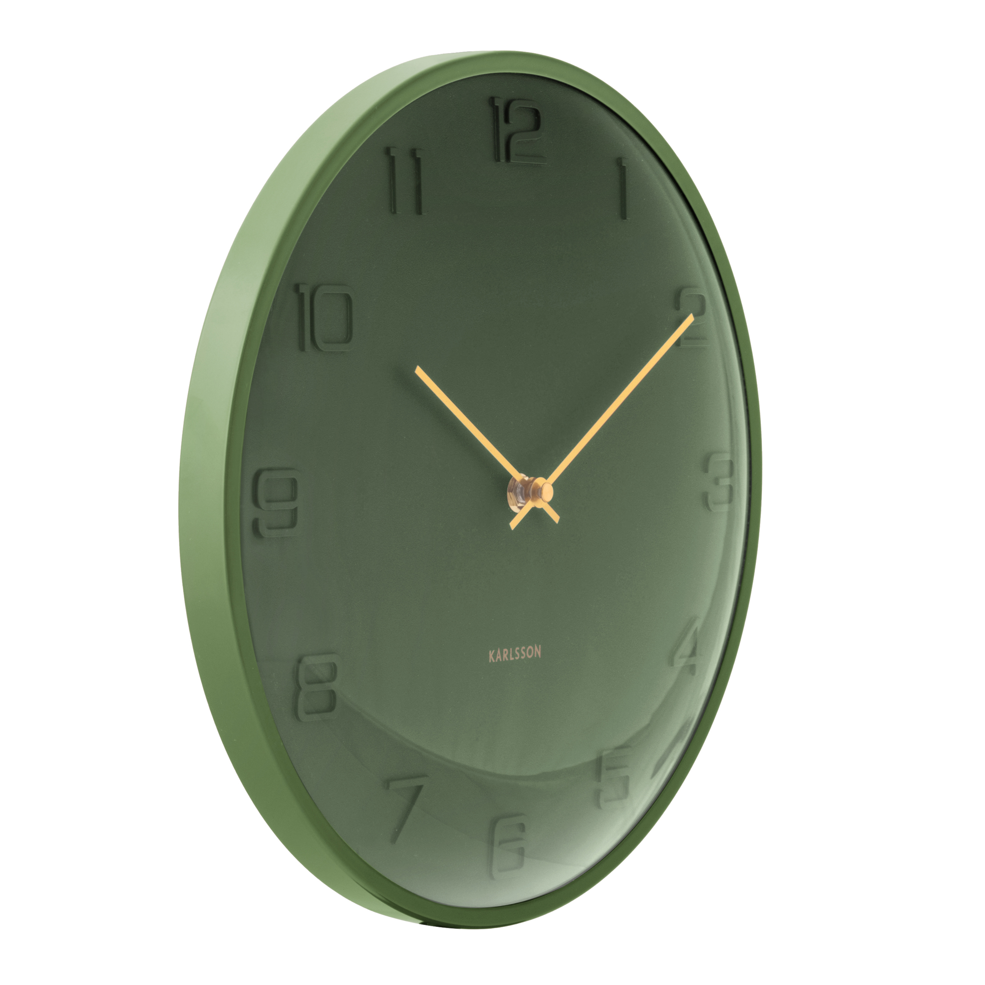 Wandklok Fuerte Dome Luxegroen