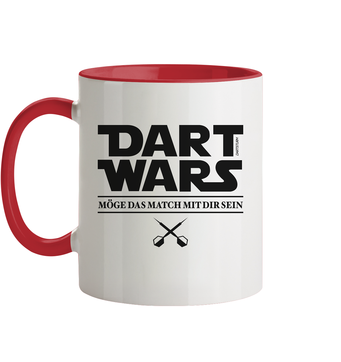 DartSturm - Dart Wars Schwarz - Tasse zweifarbig