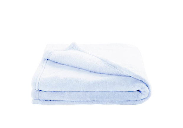 Couverture 100x150 cm microfibre Light Blue - BEBE9 CREATION