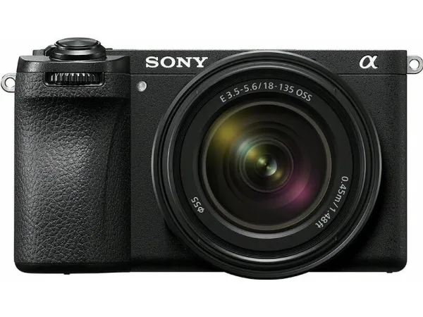 Sony a6700 ILCE-6700M - Digitalkamera - spejlløst - 26.0 MP - APS-C - 4K / 119.88 fps - 7.5x optisk zoom E 18-135 mm OSS-objektiv - Wi-Fi, Bluetooth