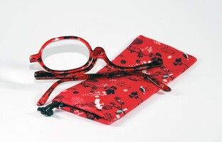 Melleson Optics Make-up Bril Rood  4.00 1ST