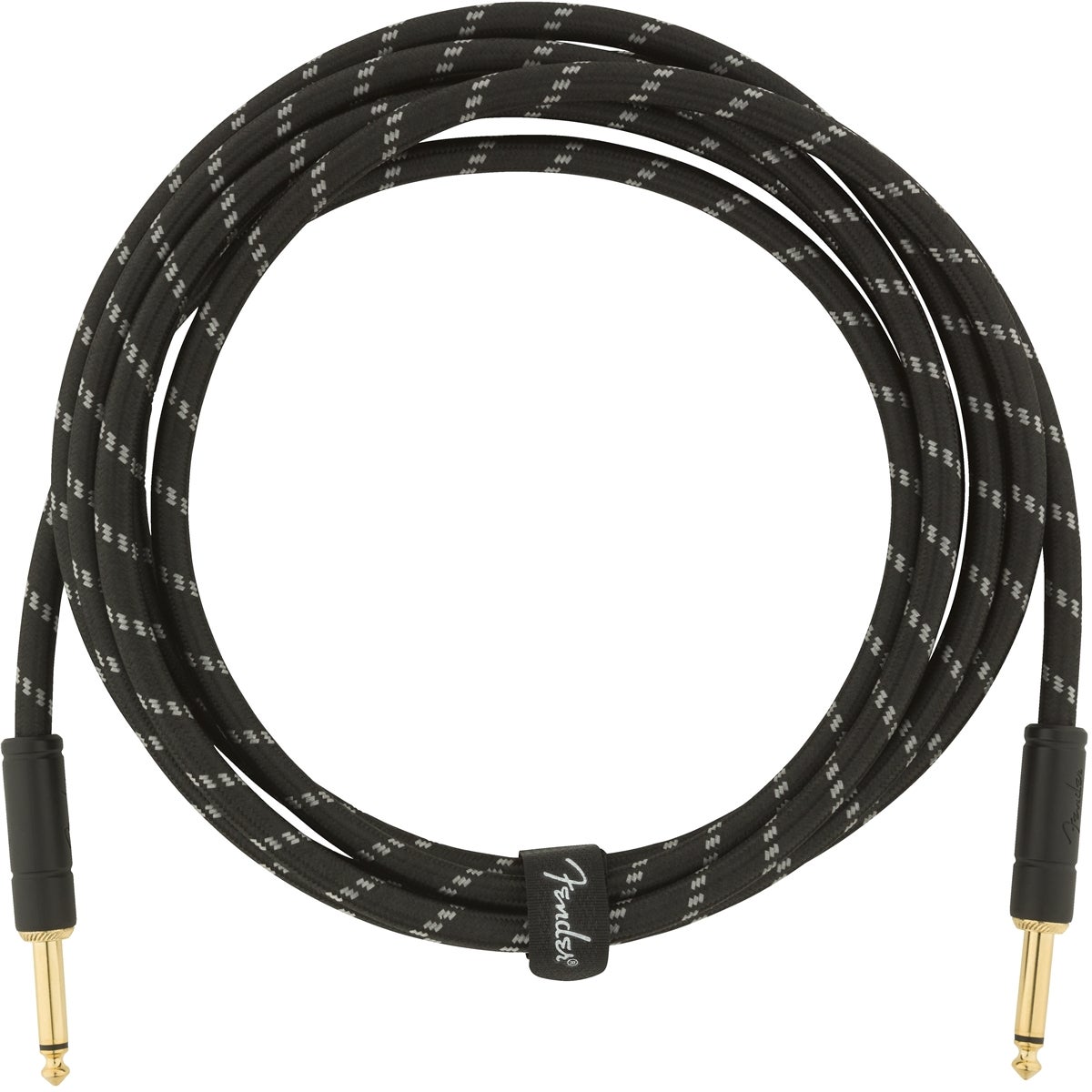 Fender Deluxe Cables instrumentkabel 3 m zwart tweed recht