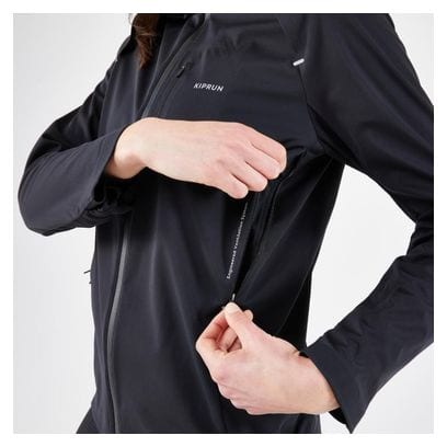Veste Manches Longues Femme Kiprun Run 900 Warm Noir