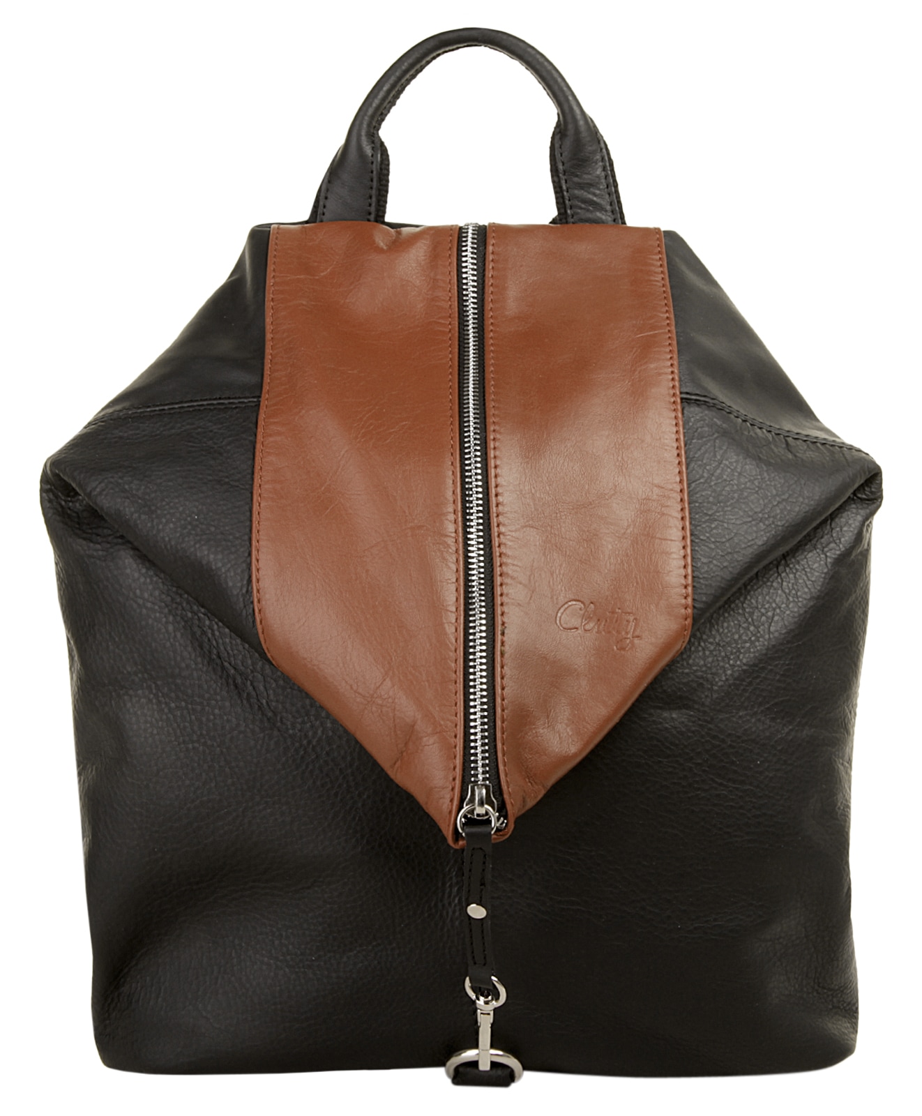 Cluty Cityrucksack echt Leder, Made in Italy