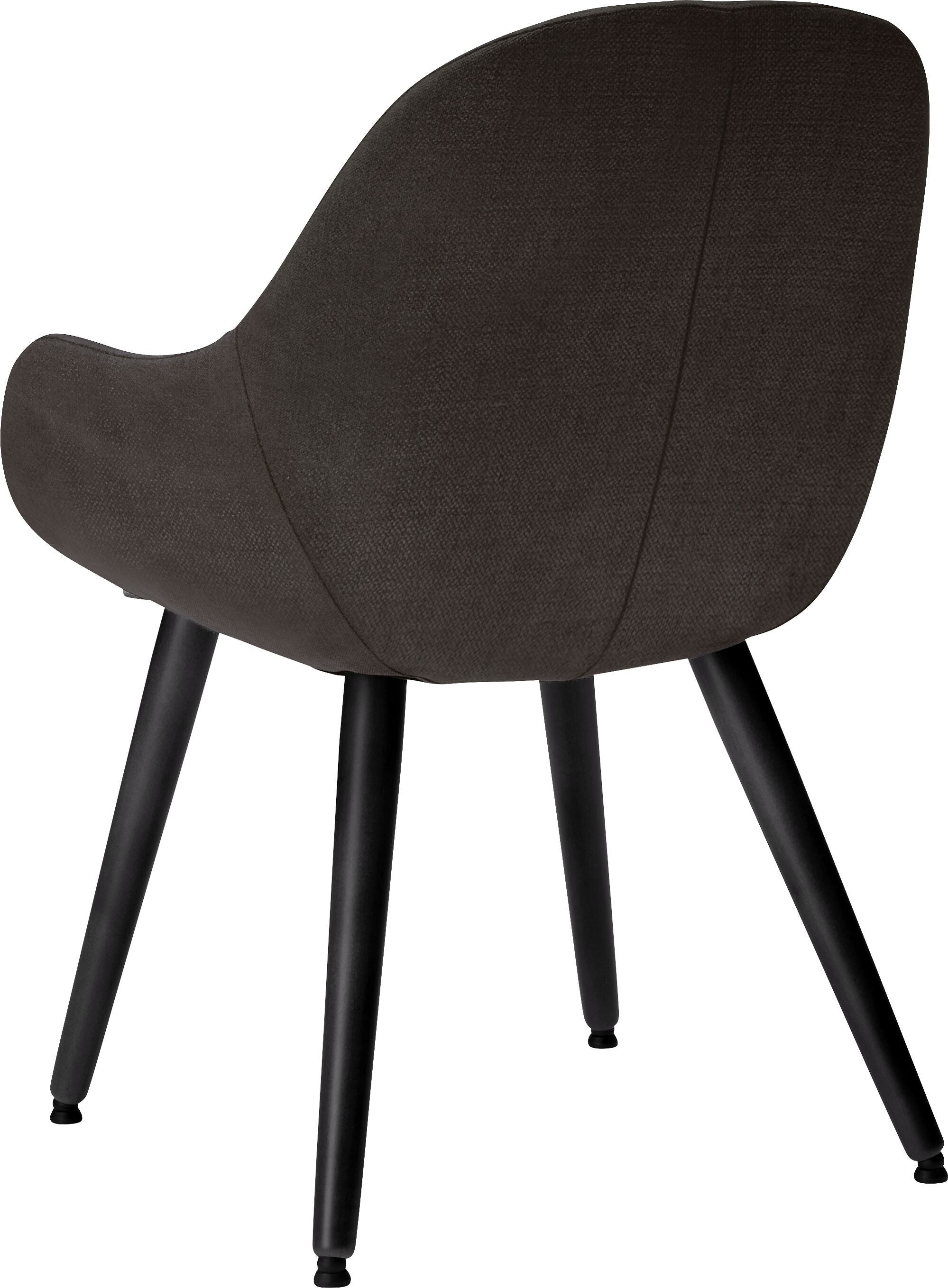 LAYLA Stuhl - Kaffee / B: 56.0 cm x T: 60.0 cm x H: 84.0 cm