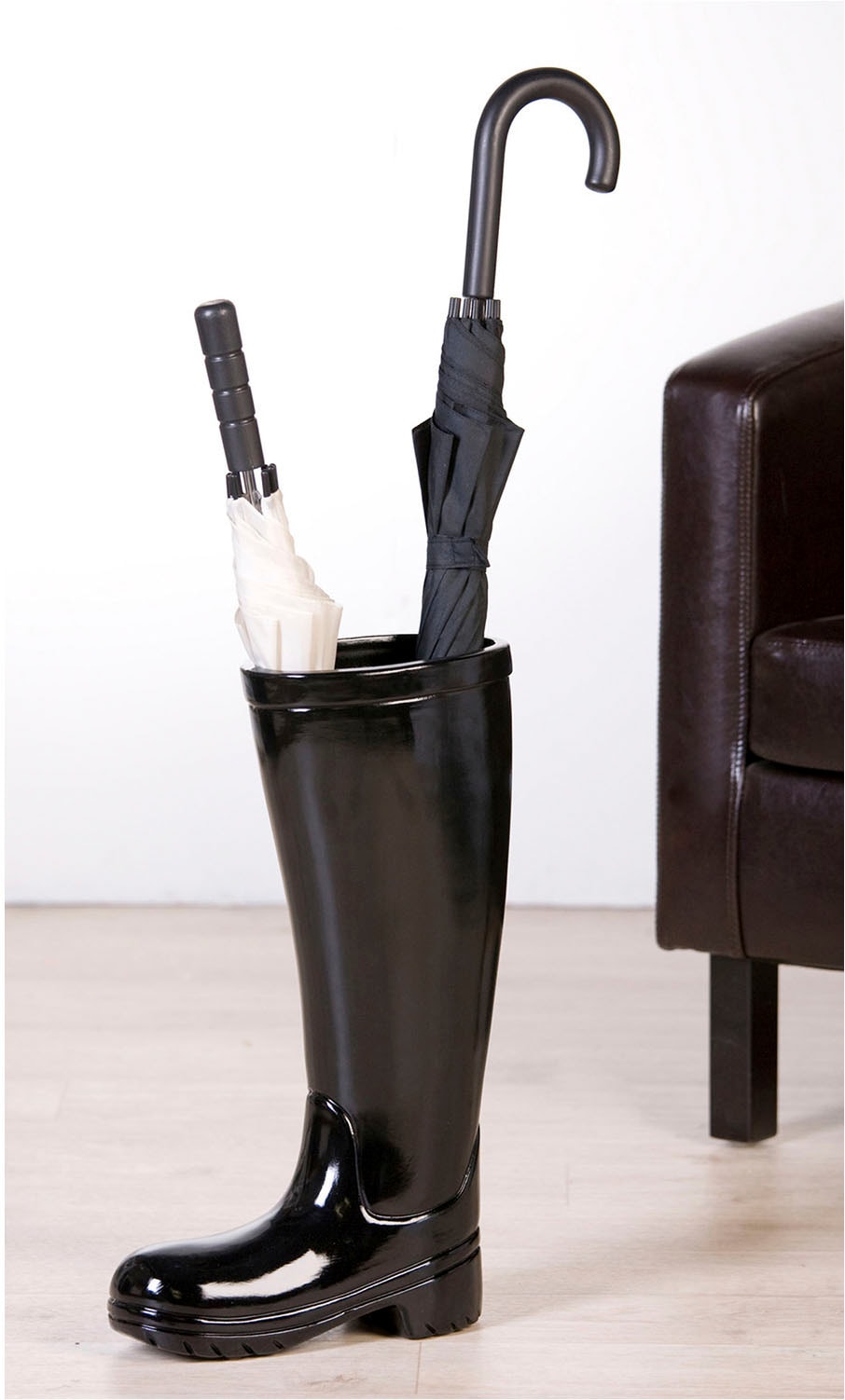 Casablanca by Gilde Schirmständer »Schirmständer Gummistiefel Stiefel schwarz H. 45 cm«