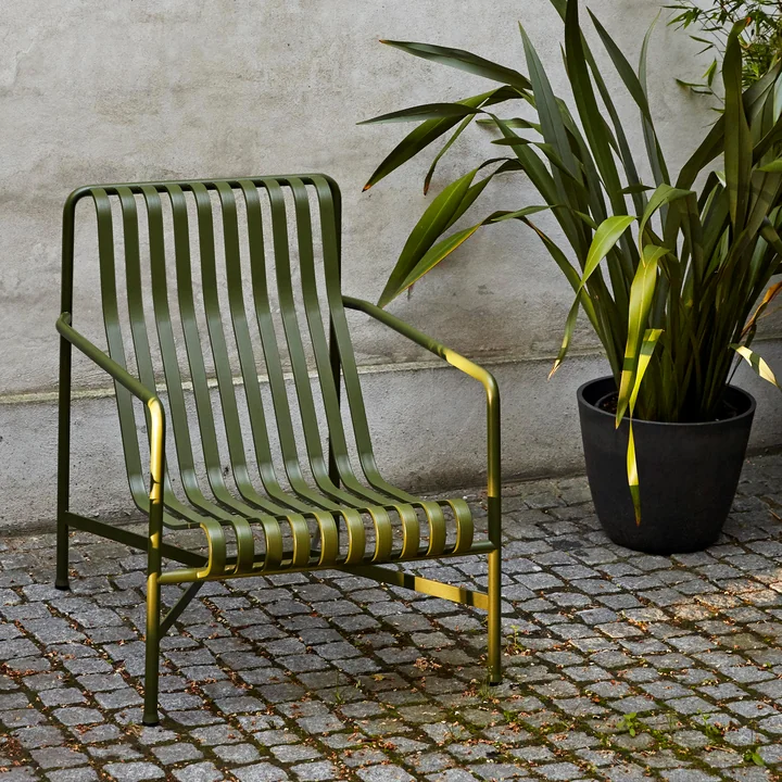 HAY - Palissade Lounge Chair High, anthrazit