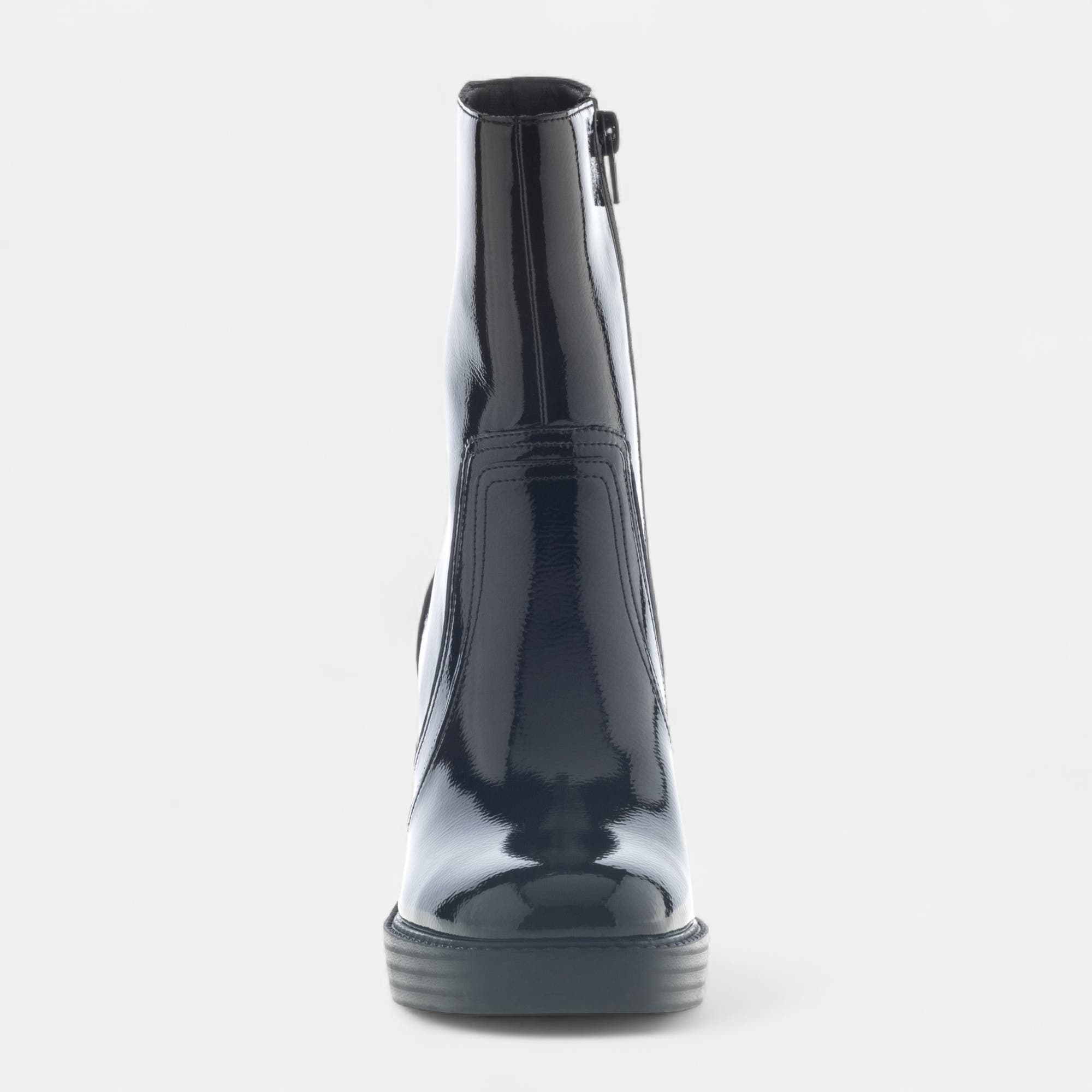 Bottines à talon Femme noir vernis