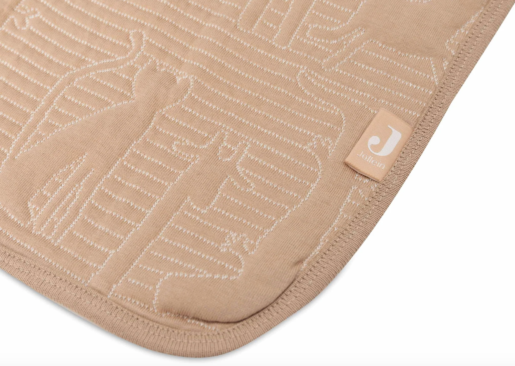 Jollein Jollein deken wieg 75x100 cm Jungle jambo Biscuit/oatmeal