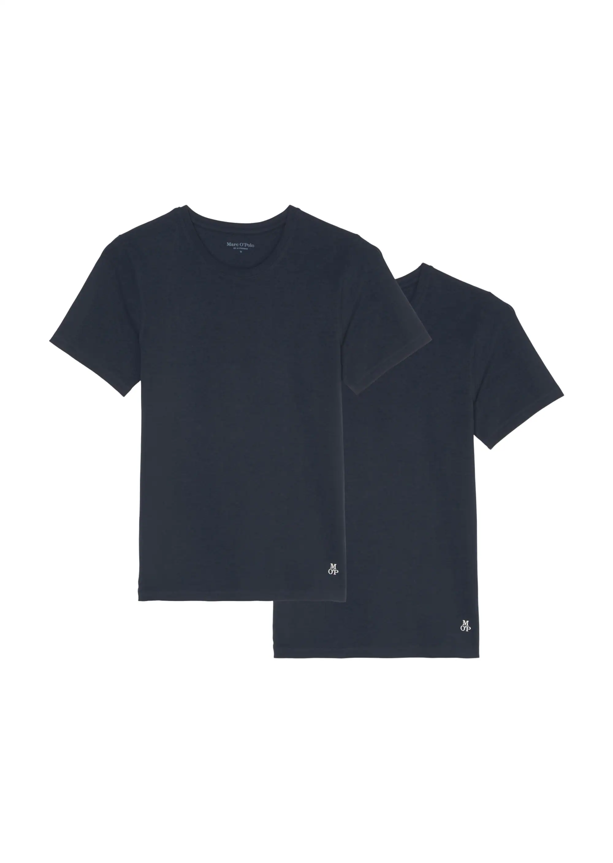 Lounge-T-Shirt mit Rundhalsausschnitt im 2er Set