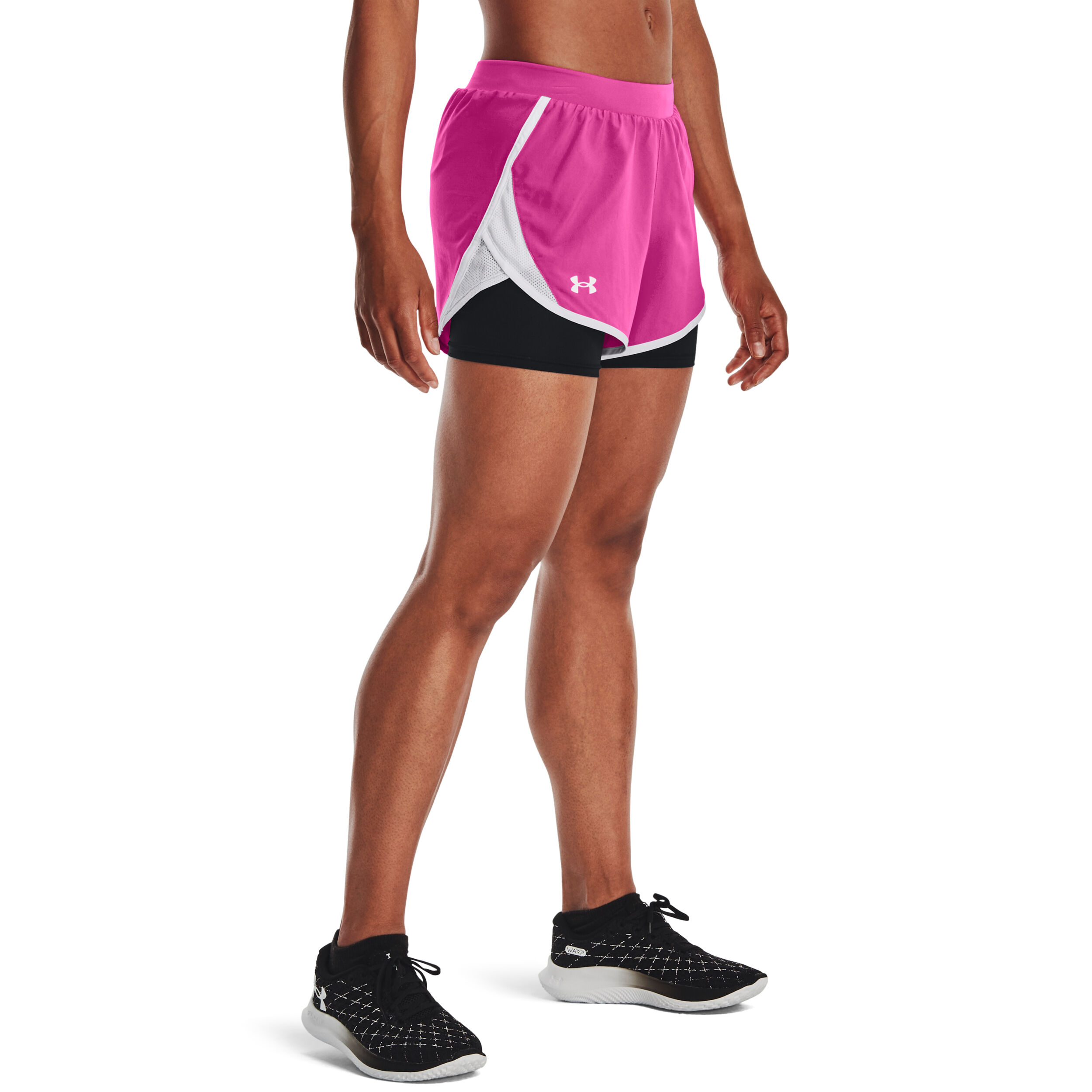 Under Armour Fly By 2.0 2in1 Shorts Femmes - Pink , Blanc