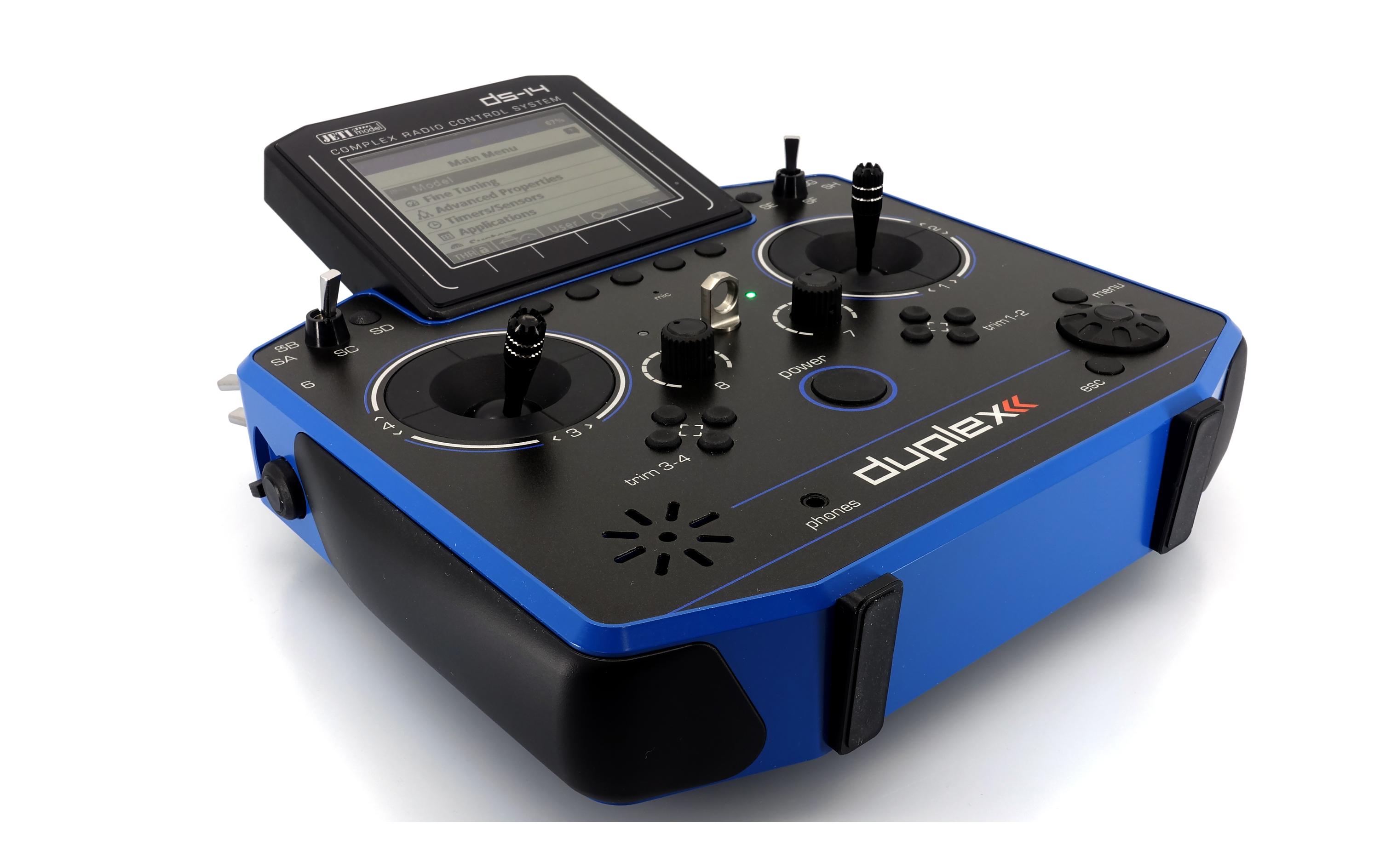 Fernsteuerung DS-14 II Multimode Blau<br>10-Kanal Jeti Duplex Handsender