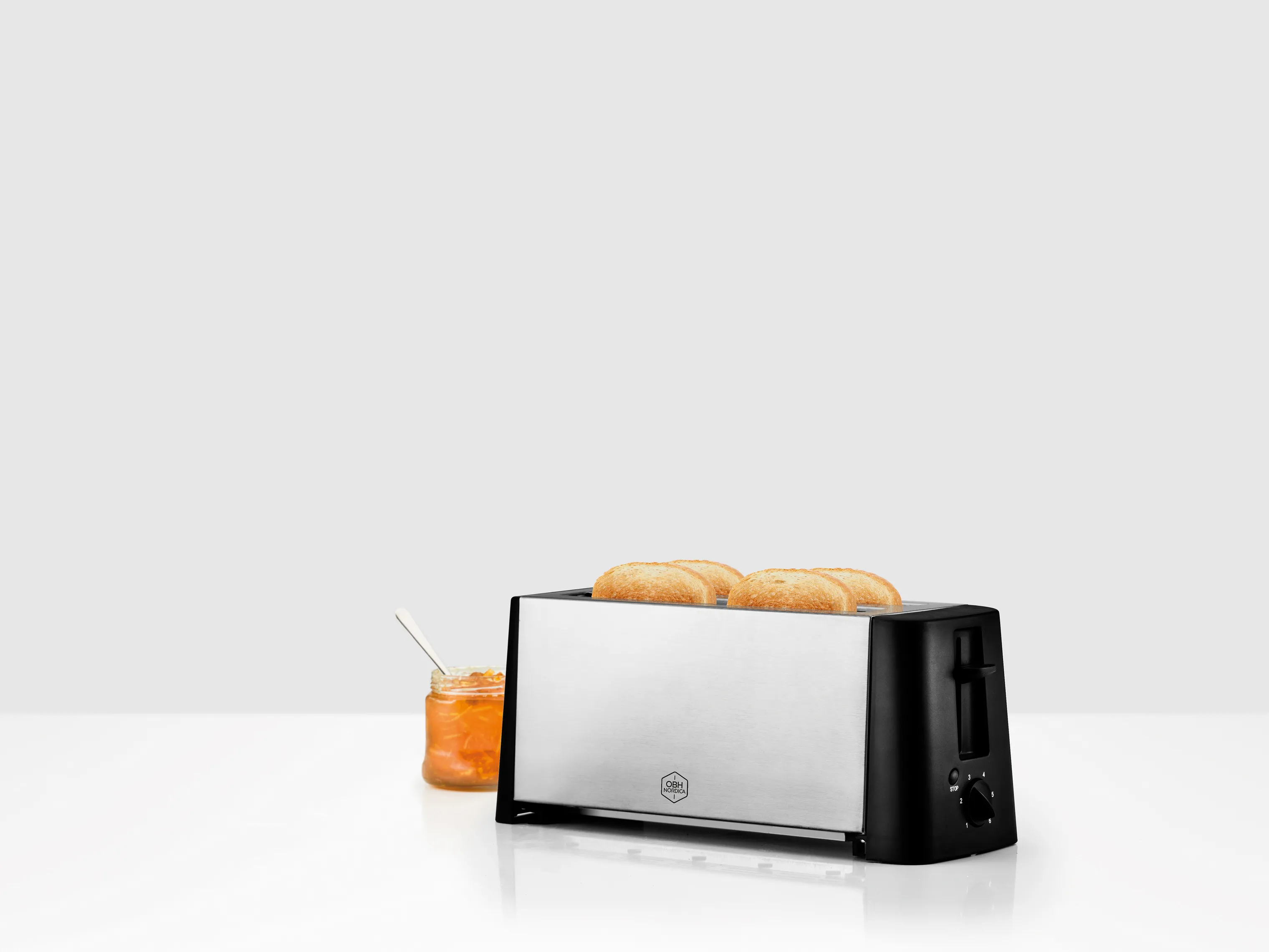 OBH Nordica Design Inox 4 Brødrister