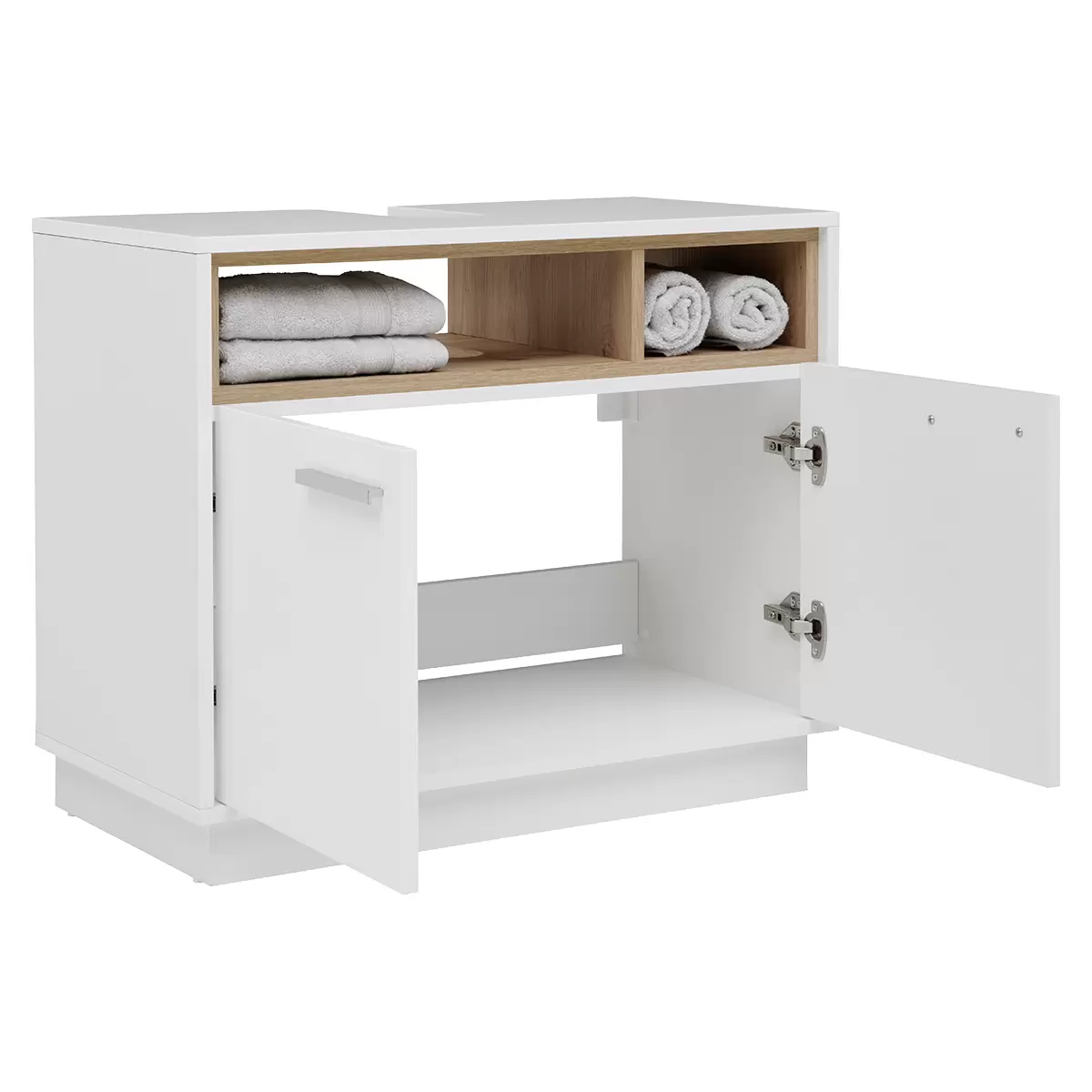 Waschbeckenunterschrank Milano WBU weiss,Artisan Eiche