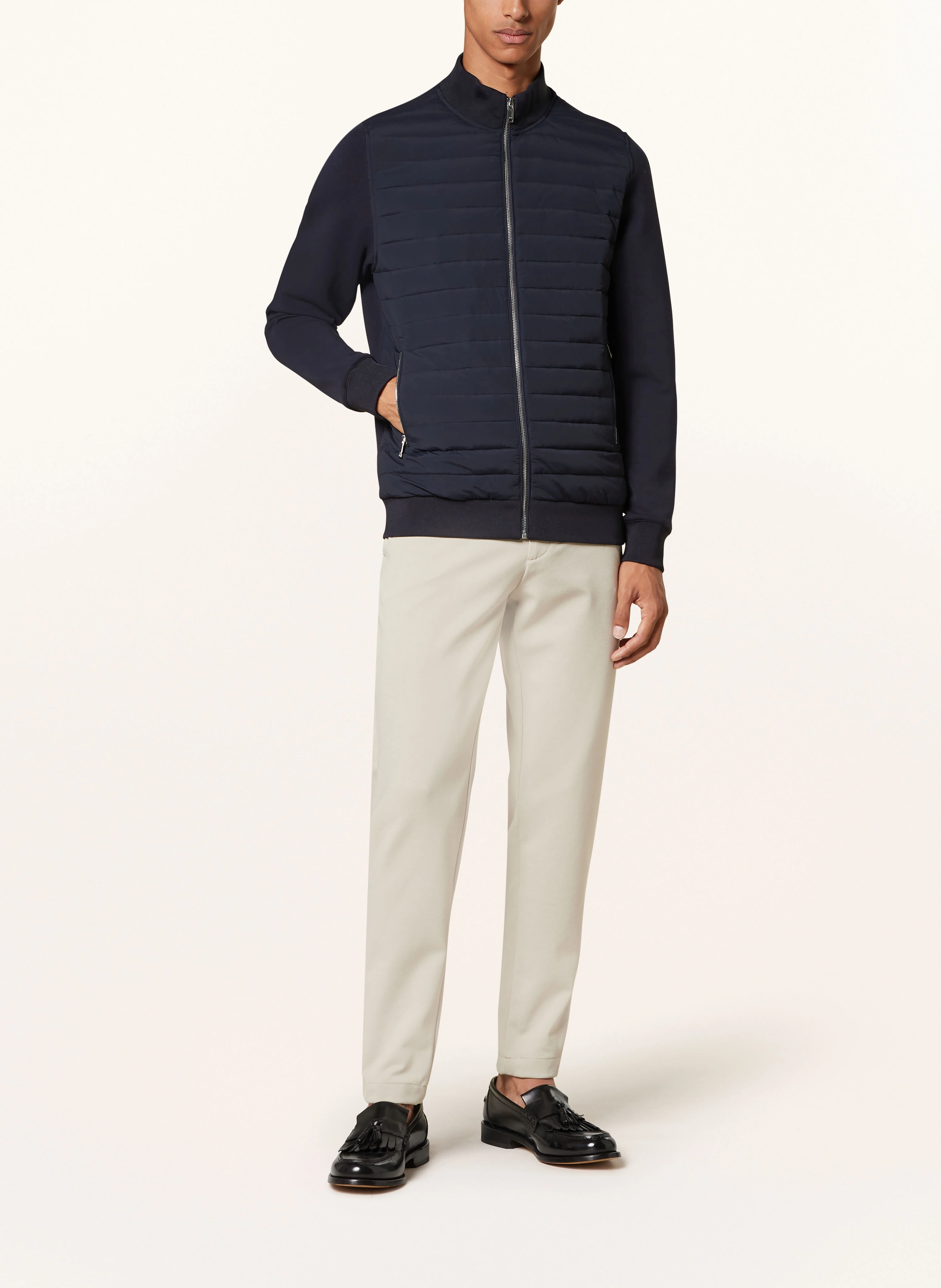 REISS Steppjacke FREDDIE im Materialmix