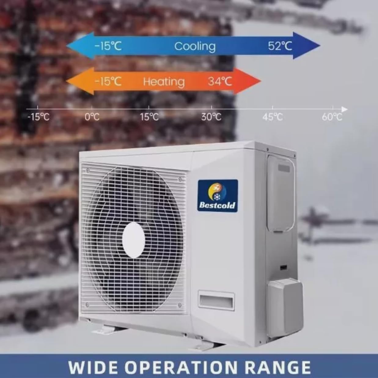 36000BTU Ductless Multi 18k Zones Mini Split Klimaanlage & Heizung - 2 Zonen