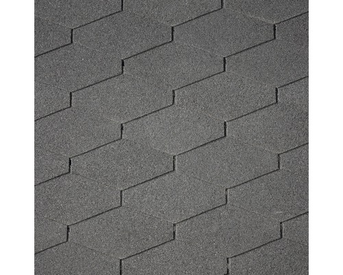 Bitumen driehoekige dakspanen, zwart, verpakking = 2m²