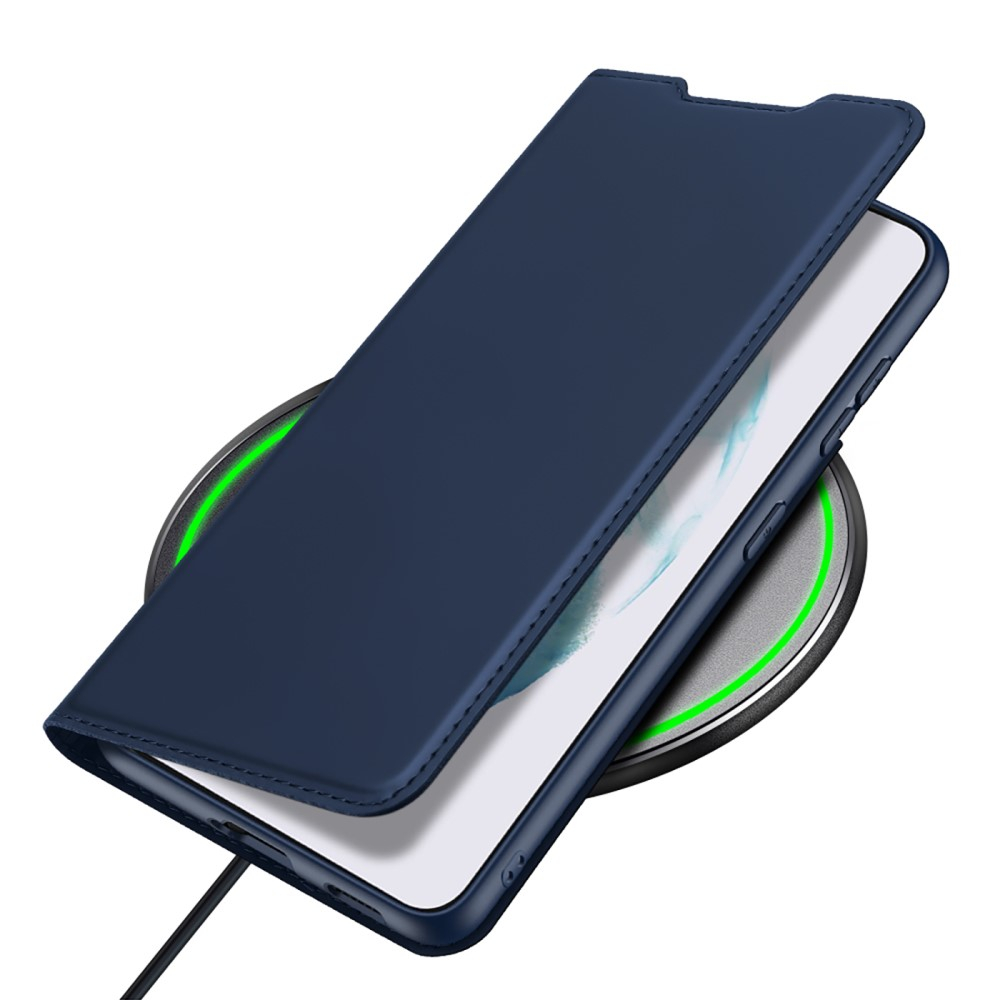 Samsung Galaxy S22 5G Flip Wallet Cover Leder Tasche - Dunkelblau