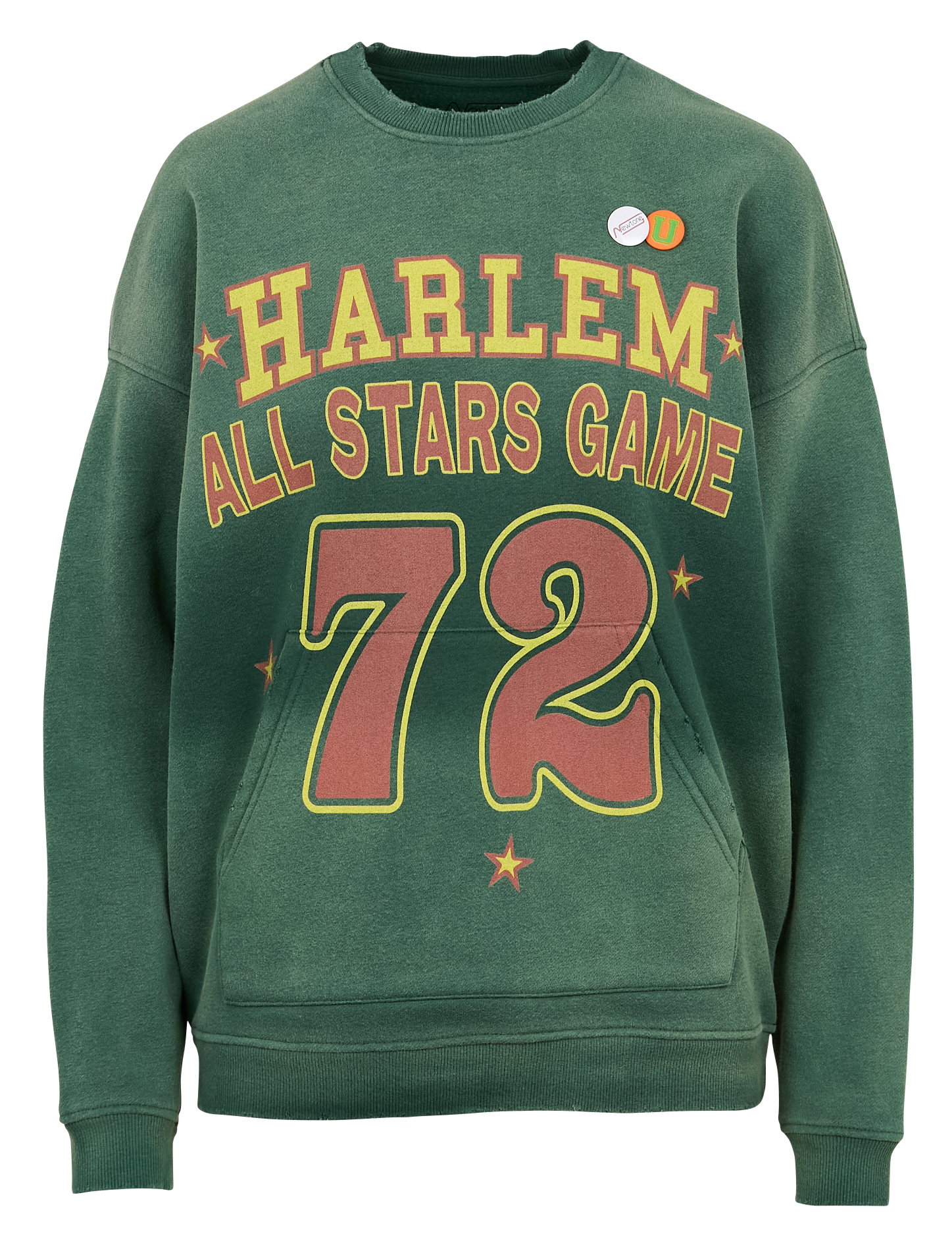 PIPER HARLEM - Sweat ample en coton mélangé | Vert