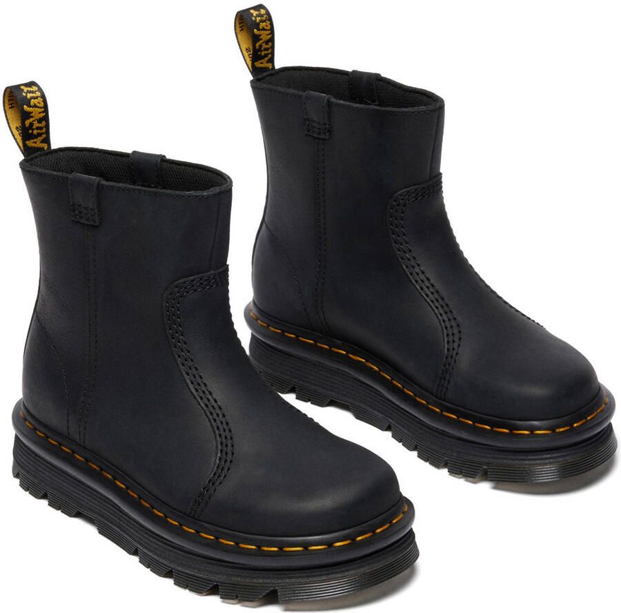 Dr. Martens ZebZag Rigger leren enkelboots Black Wyoming