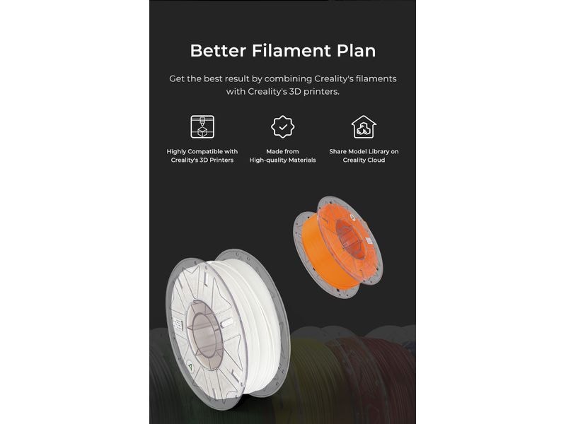 Creality Filament PLA Hyper RFID Orange 1.75 mm 1 kg Erkennung für Materialstand Überwachung