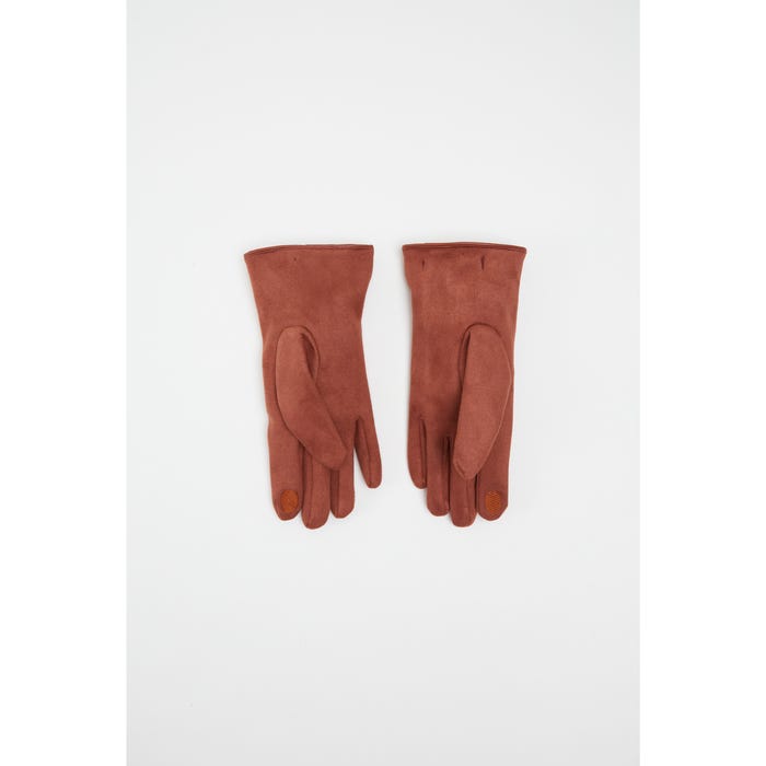 Veritas-Handschoenen knoopje suède look