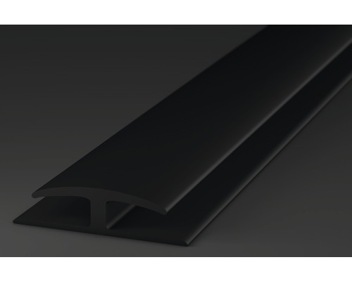 Inzetprofiel zacht PVC (tweezijdig) zwart zelfklevend 30x1000 mm