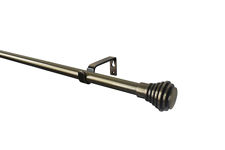 Kit de tringle à rideau extensible embout cône Antiki GoodHome 200/330 cm, ⌀16/19mm doré