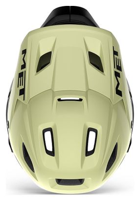 Casque avec Mentonnière Amovible Met Parachute MCR Mips Vert/Noir