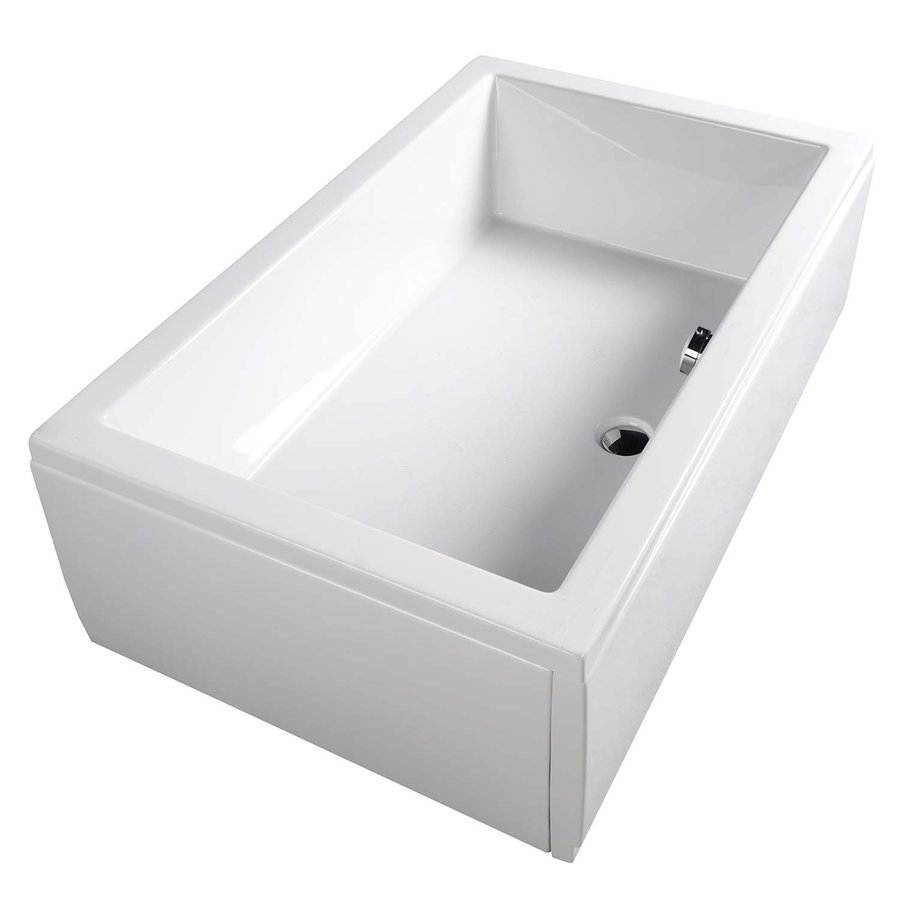 Polysan Deep rechthoekige douchebak 100x75x26cm wit