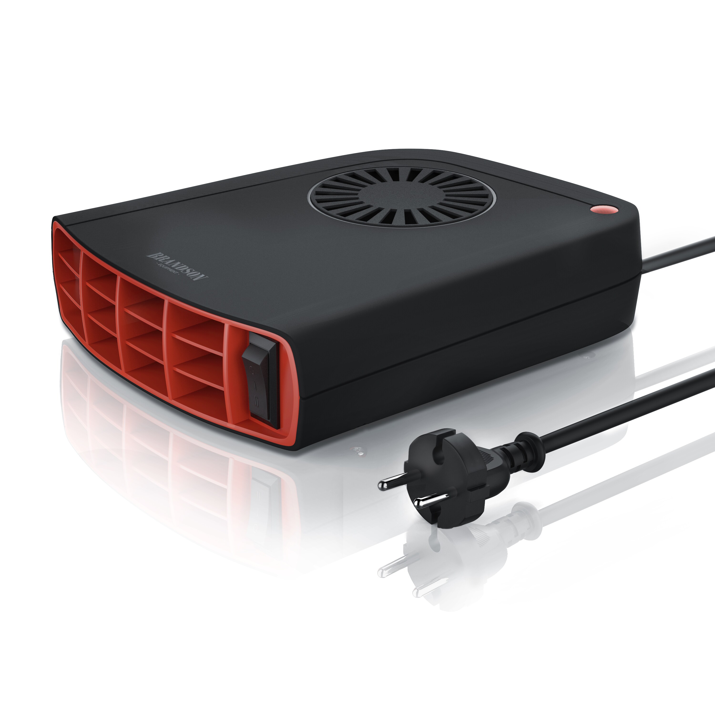 Brandson Heizlüfter 1400W, Innenraumheizung, mobile Auto Heizung, PKW, Überhitzungsschutz, Entfroster Standheizung, Schwarz/Rot