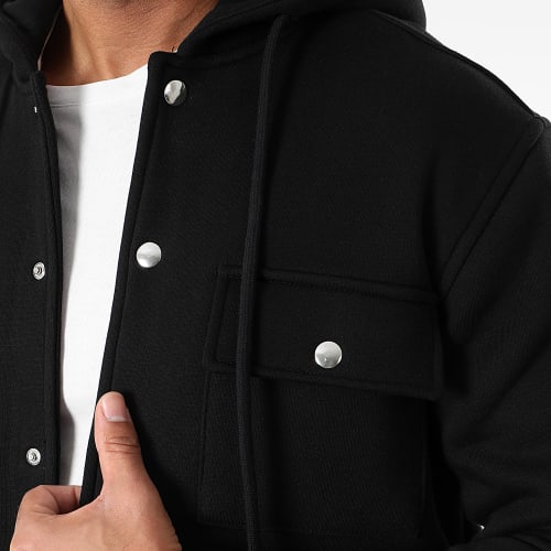 Surchemise Unie Avec Capuche 3090 Noir