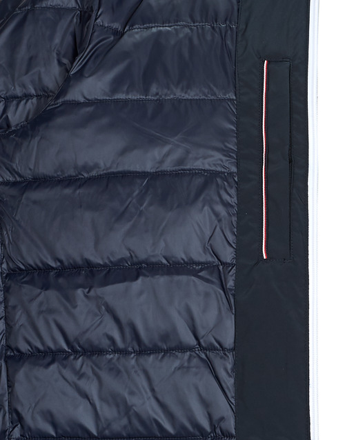 Tommy Hilfiger - MIX MEDIA STAND COLLAR JACKET - Marine