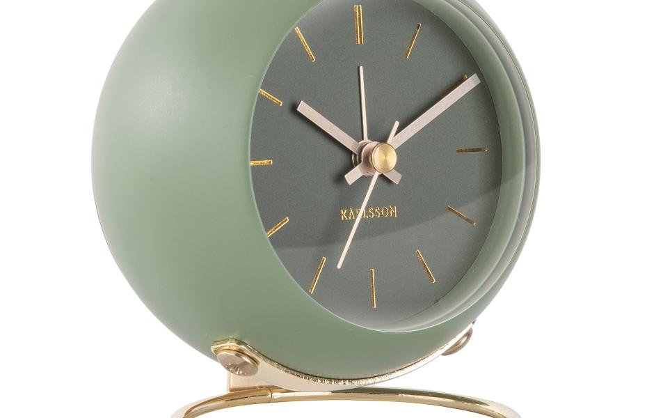 Klassischer Wecker Globe GrünAnaloger Wecker
