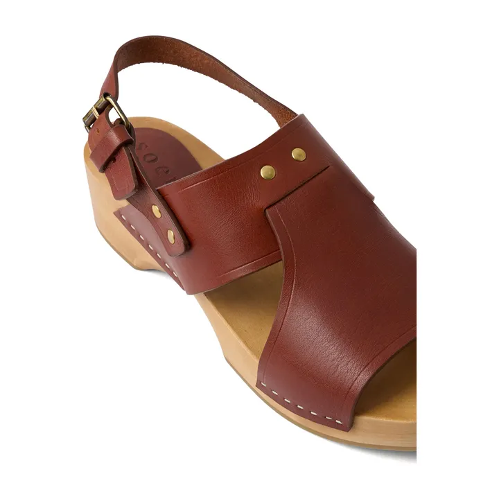 Soeur Sandales Amy Cuir | Acajou
