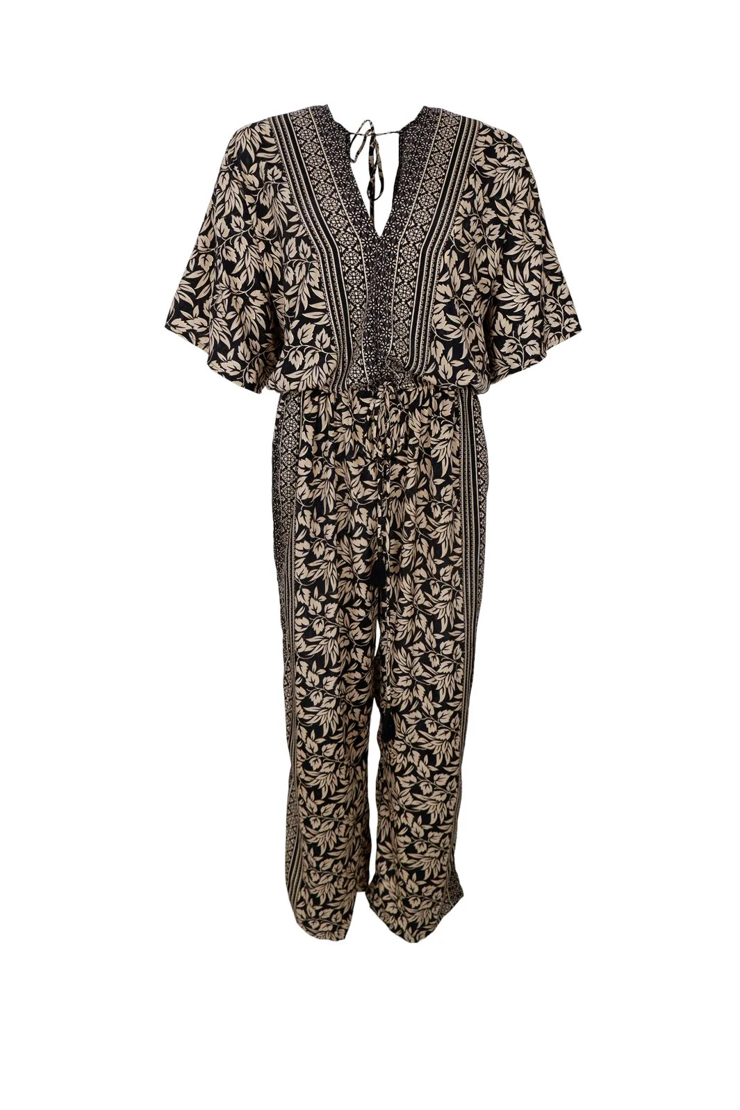 Black Colour Bcluna Double V-Neck Jumpsuit sahara moon