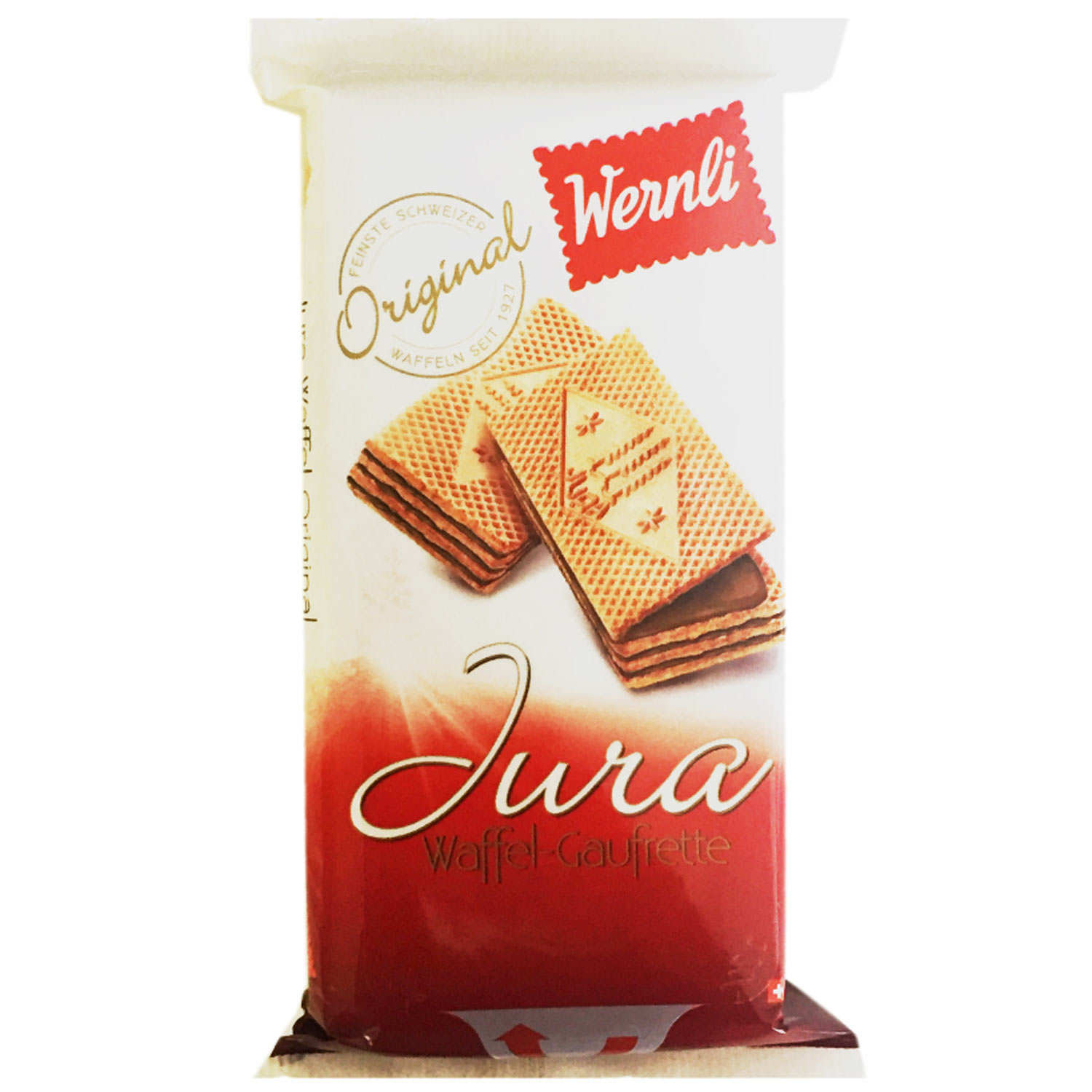 Gaufrettes Jura au chocolat au lait suisse - Wernli