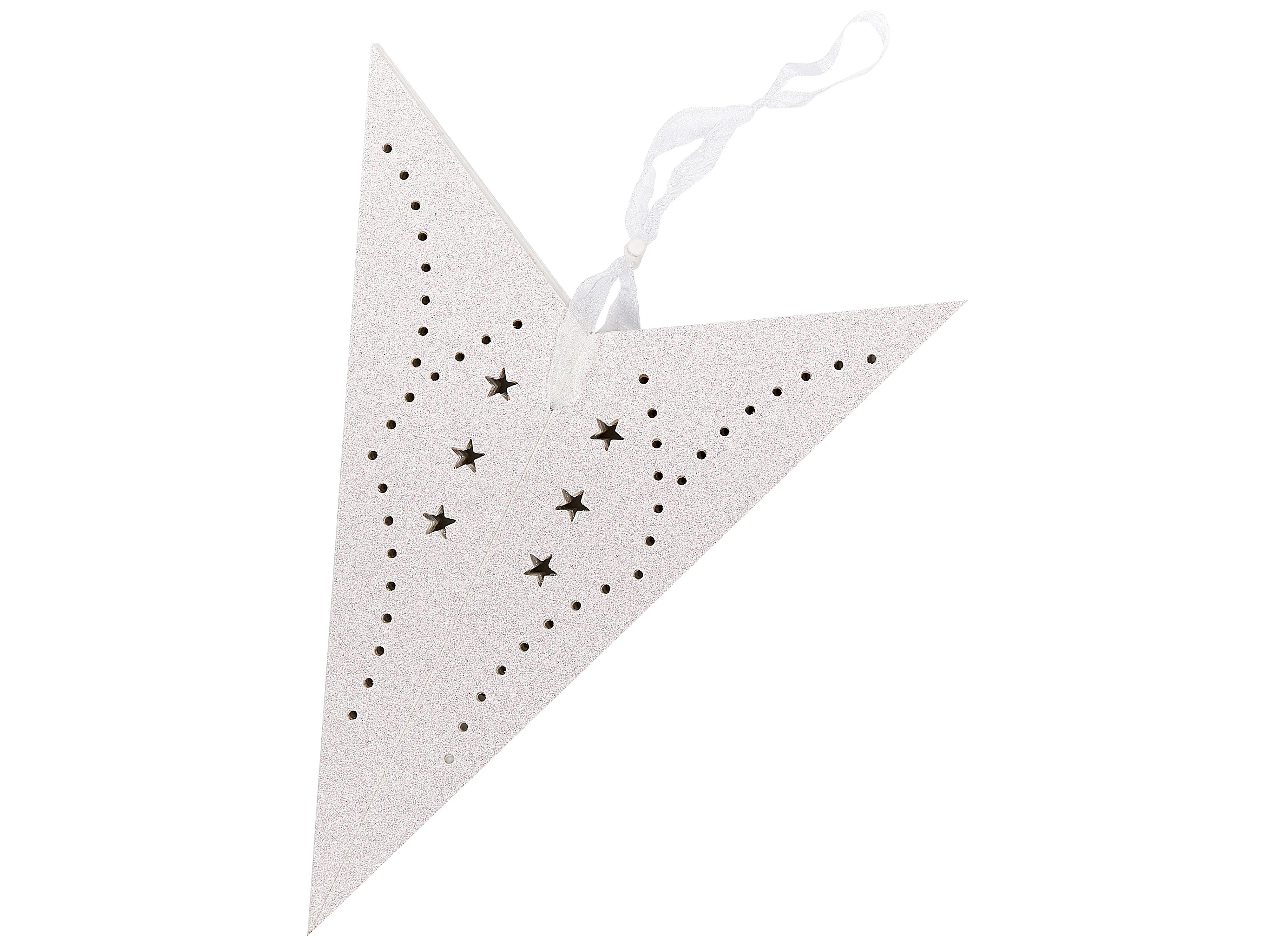 Set van 2 hangende decoraties LED MOTTI Ster 60 cm Wit