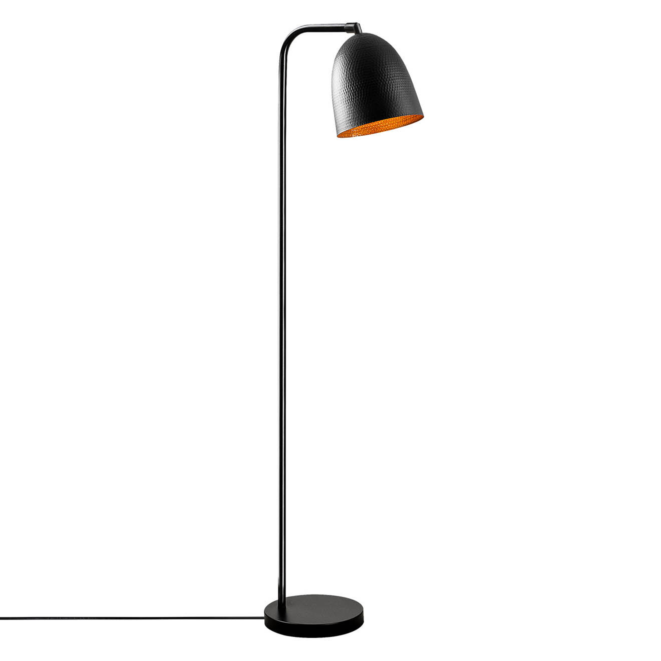 Opviq Lampadaire Tattoo noir - 22x32x120 cm
