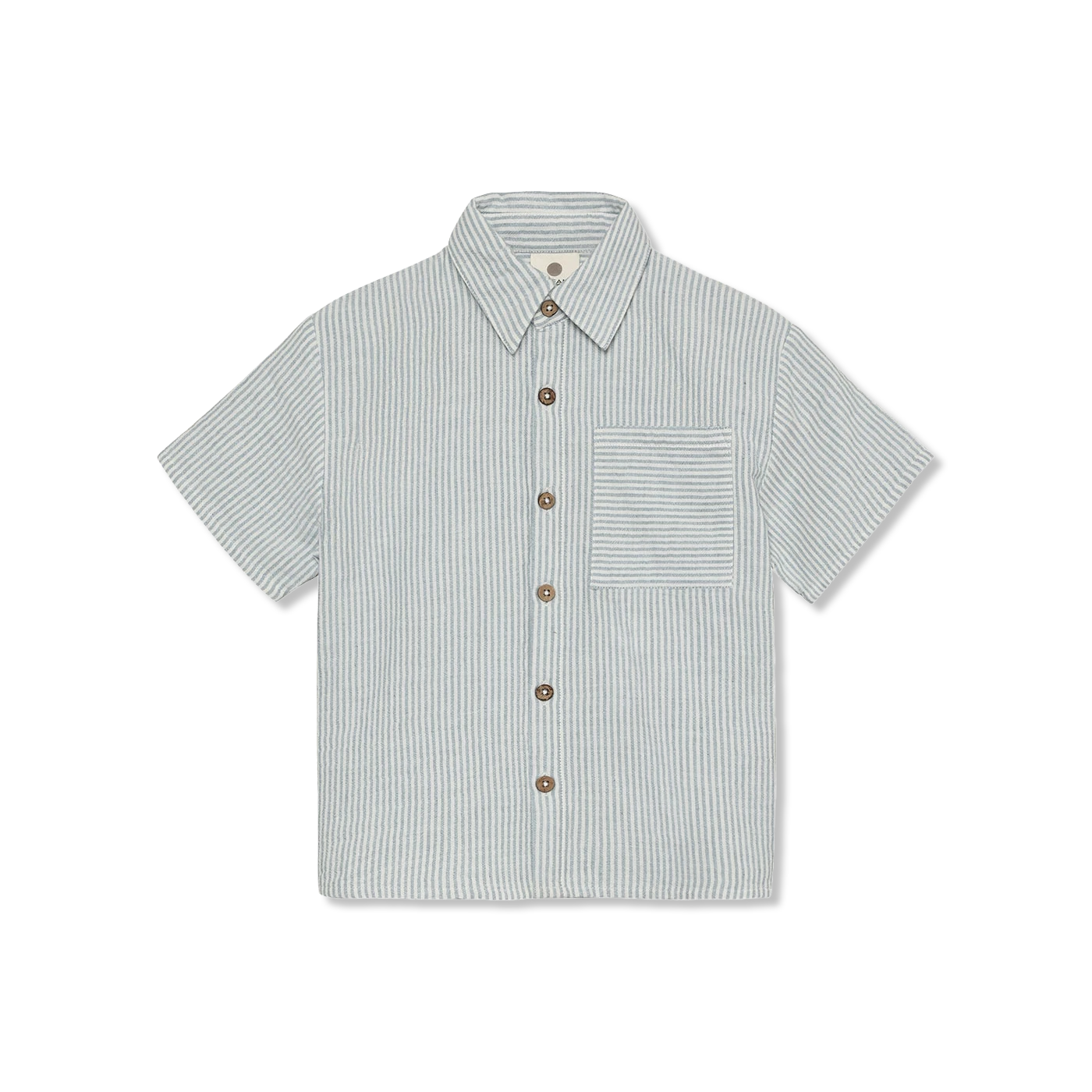 Shirt SS Muslin Stripe skjorte