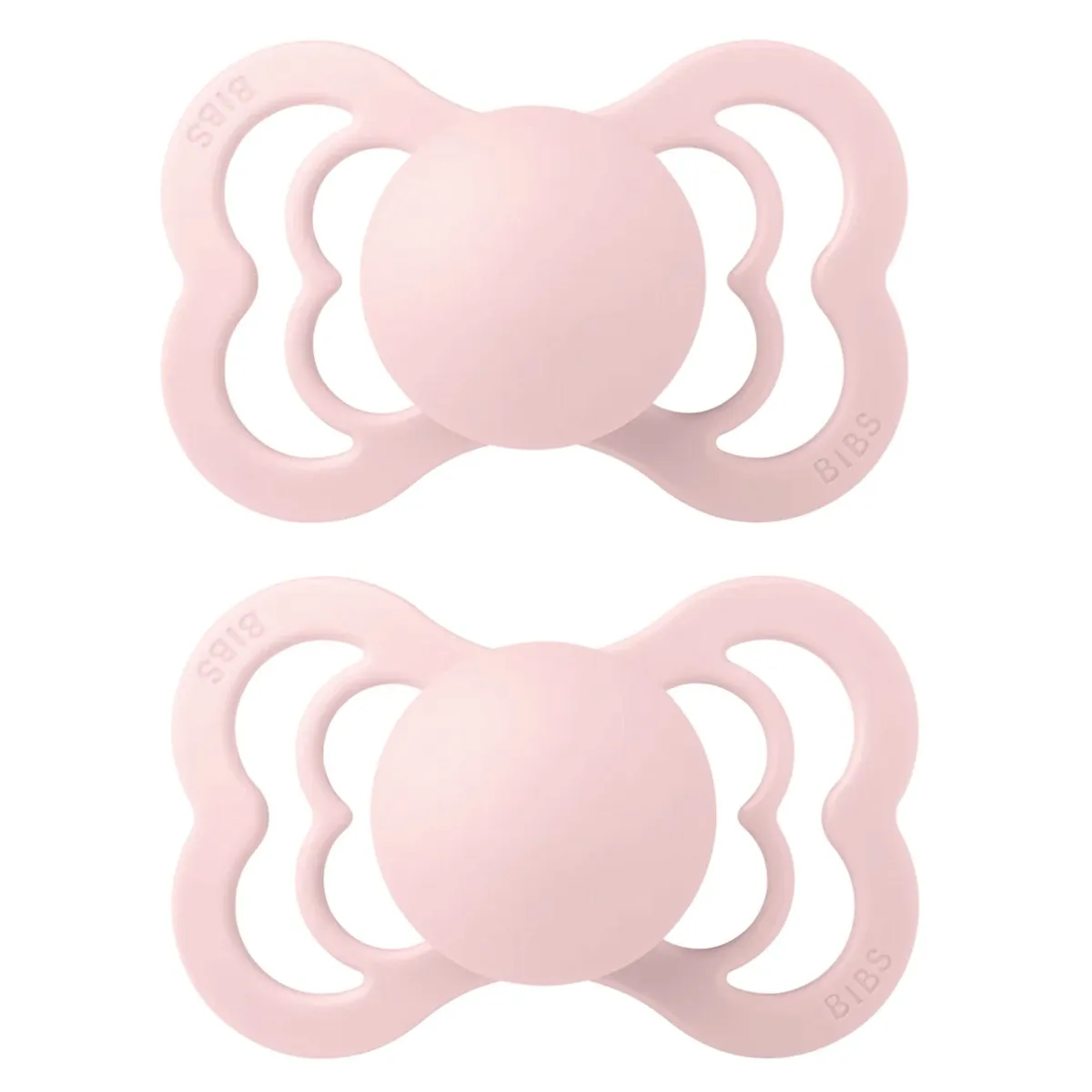 Bibs Suce Symétrique Supreme Silicone 6-18mois Paquet de 2 - Blossom (Grandeur 2)