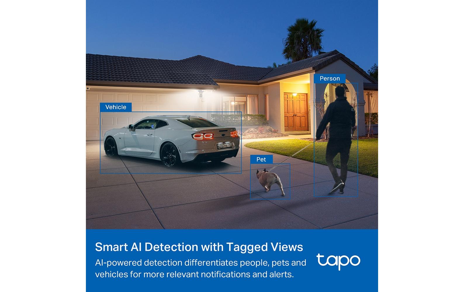 Netzwerkkamera Tapo C720 2K QHD<br>Intelligente Flutlichtkamera