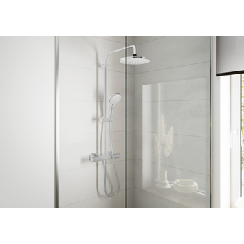 Hansgrohe regendoucheset Vernis Blend 200 met handdouche en thermostaatkraan 2 standen chroom