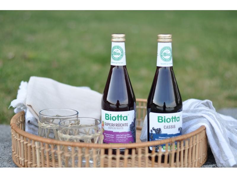 Biotta Säfte Superfrüchte Bio 6 x 0.5 l Fruchtsaft aus erntefrischen Bio-Früchten