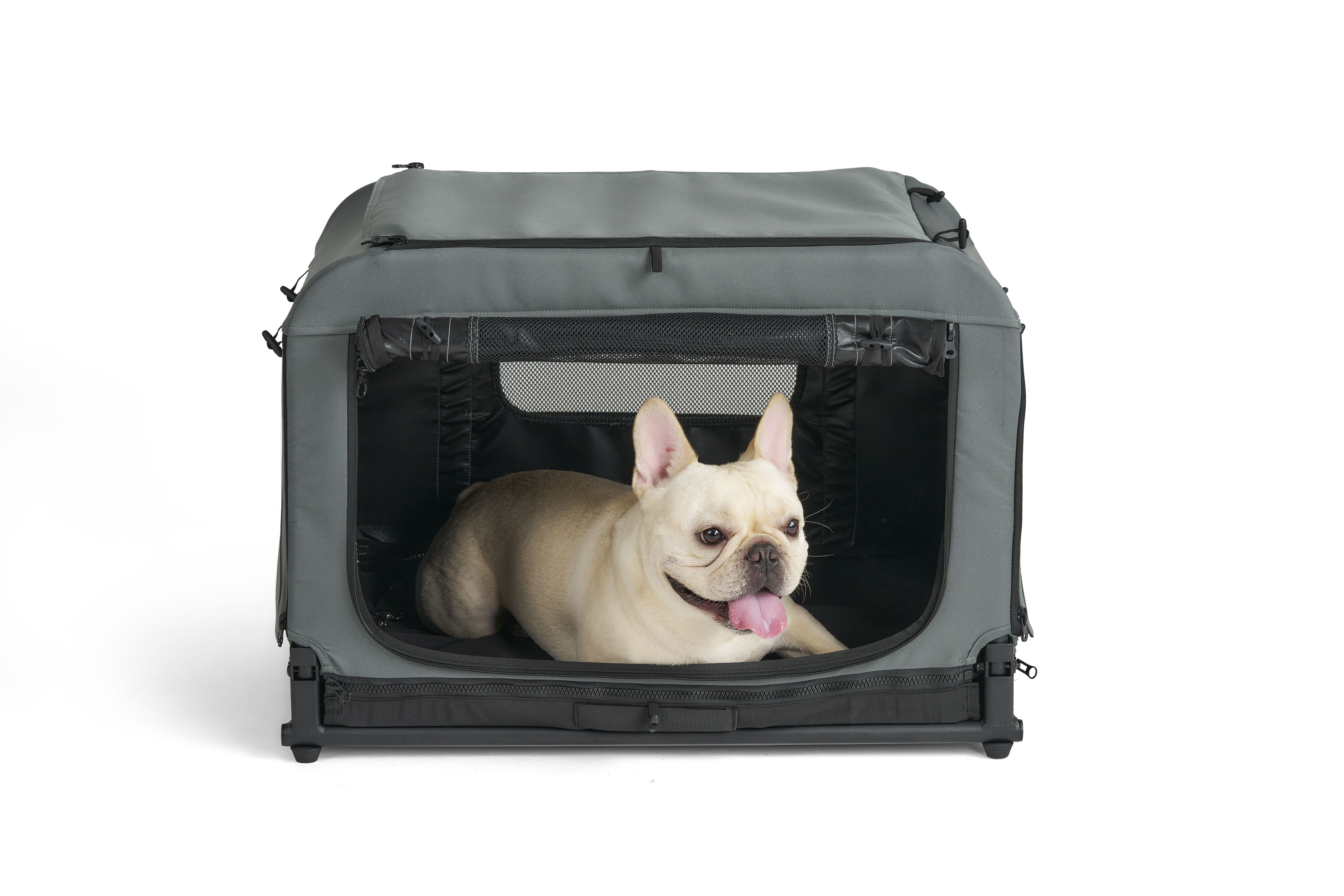 Fikago Queen - tot 50 kg - Hondenbench - Groen - 58x84x52 cm