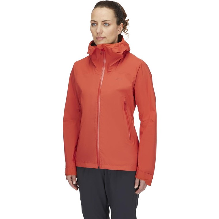 Rab Downpour Light Jacket Wmns Red Grapefruit